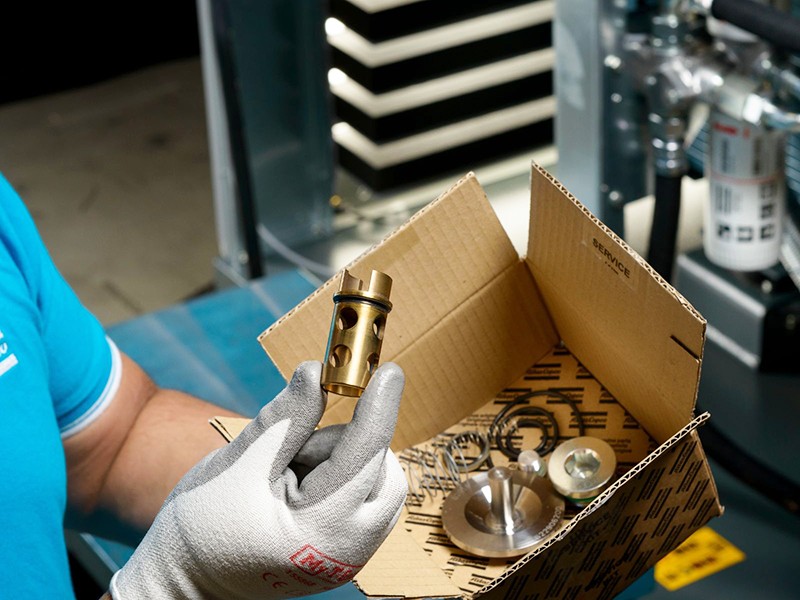 包含所需備件的空氣壓縮機保養包